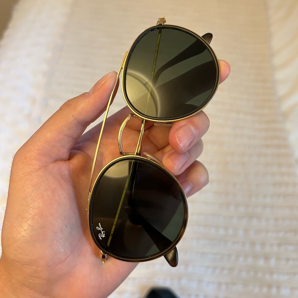 Ray-Ban Double Bridge Sunglasses Classic Green
